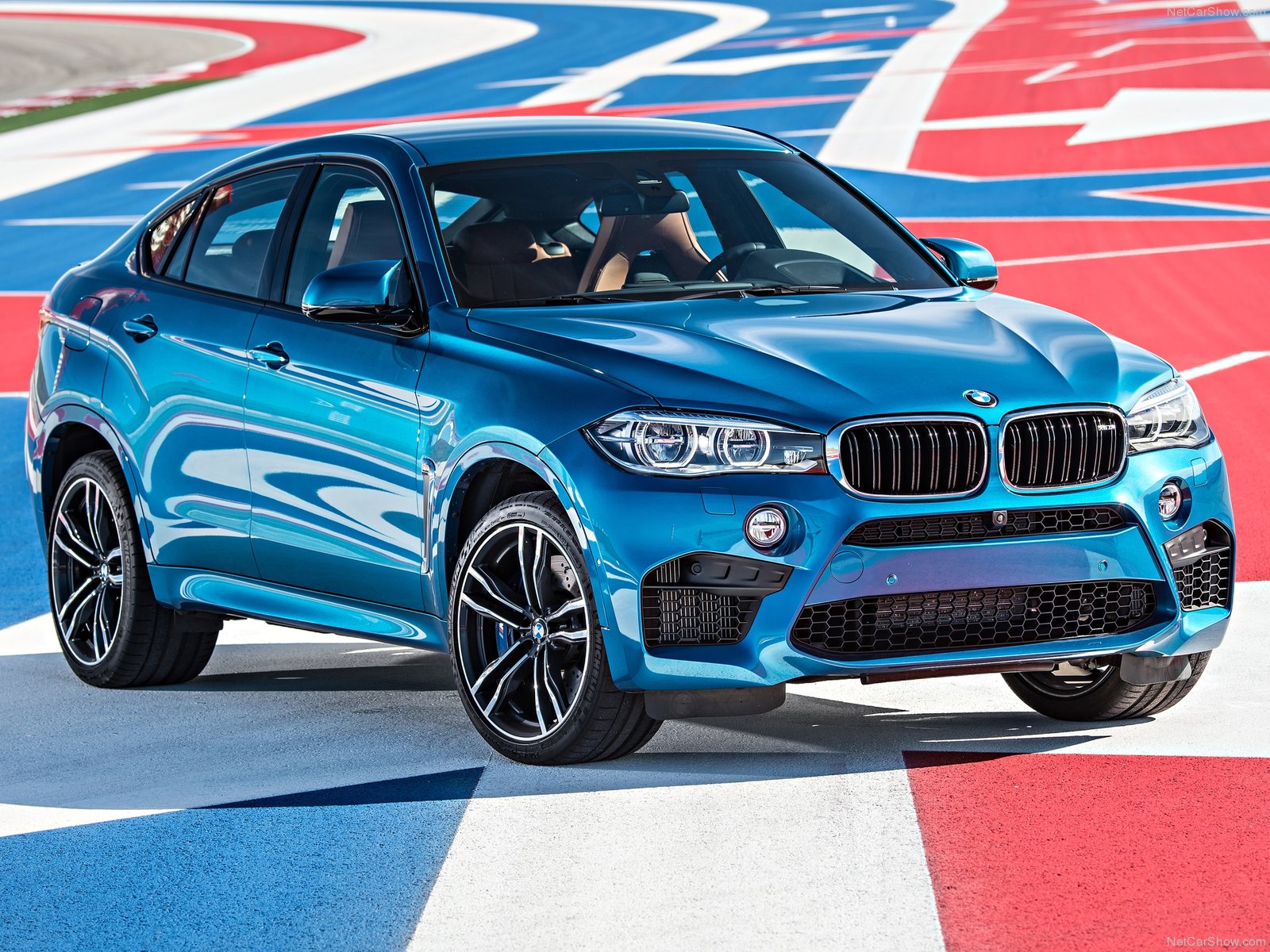 RED BMW X6 GICLEE CANVAS ART PRINT POSTER main image 0