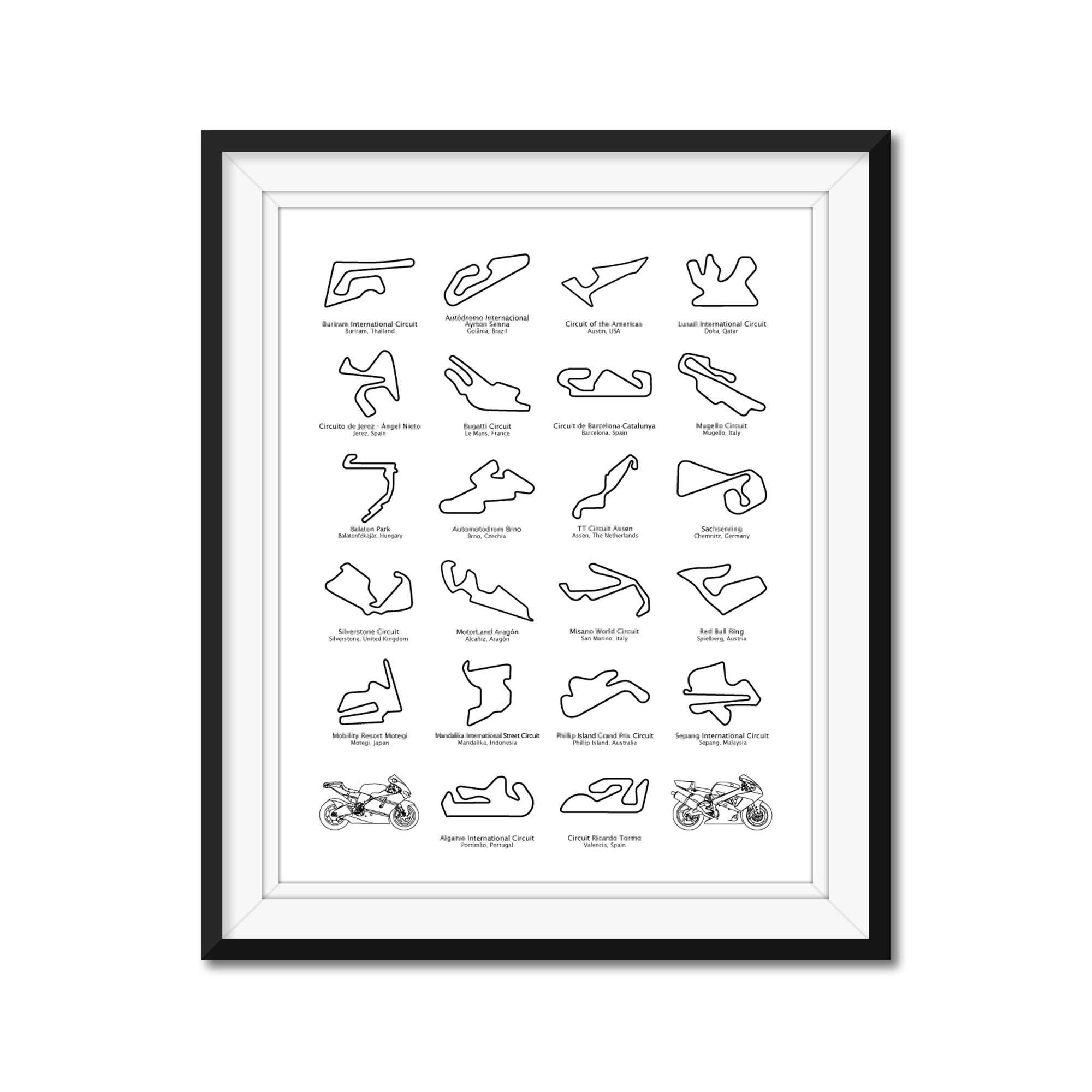 MotoGP 2026 Race Track Poster