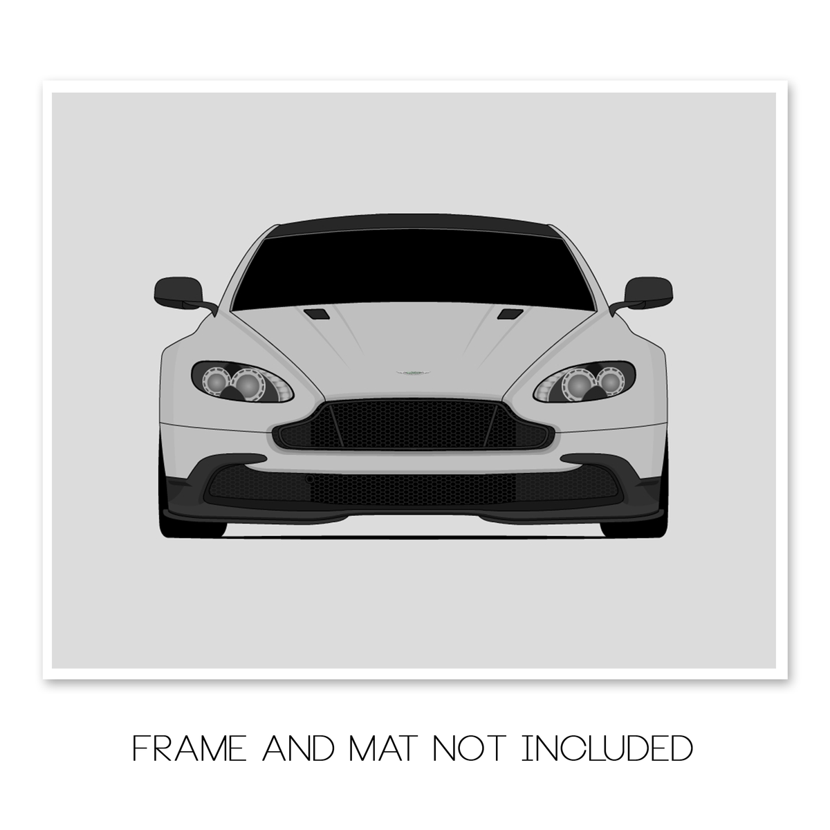Aston Martin Vantage GT8 (2016-2017) car poster print, frame and mat not included