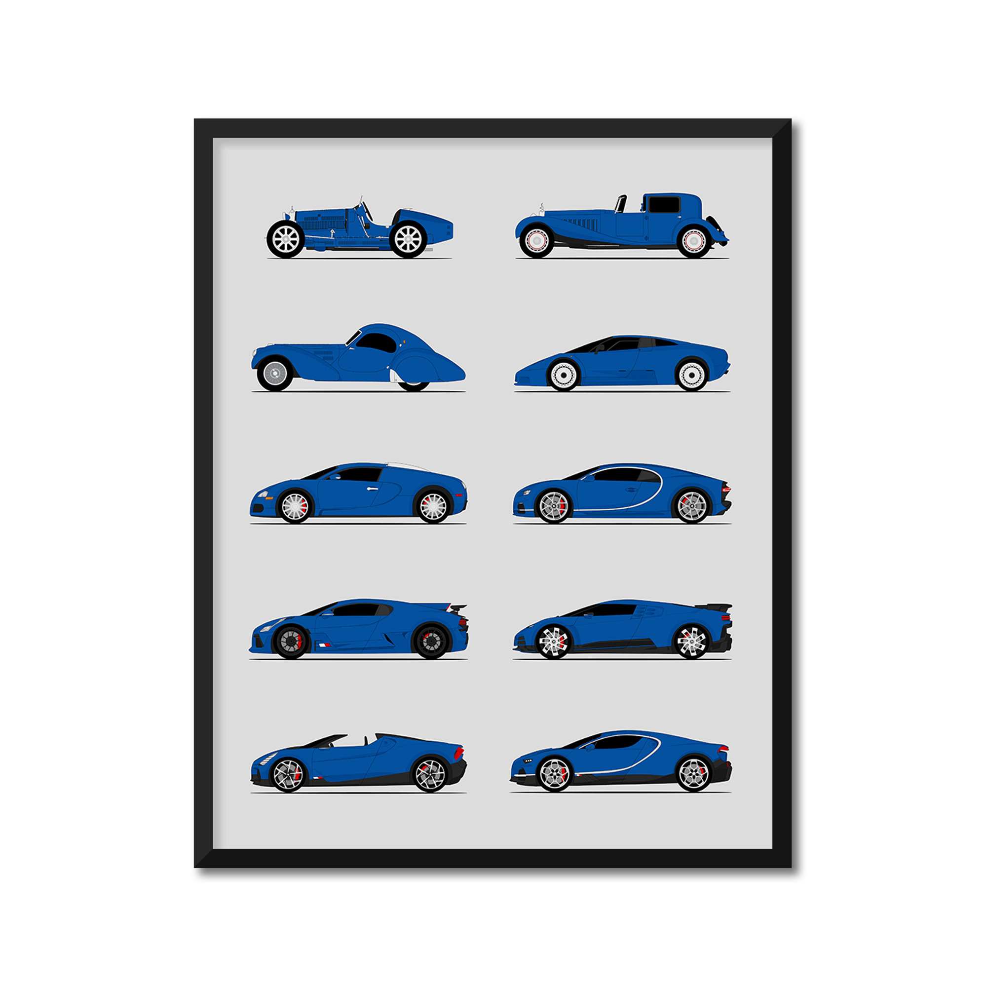 Bugatti Generations (Side Profile)