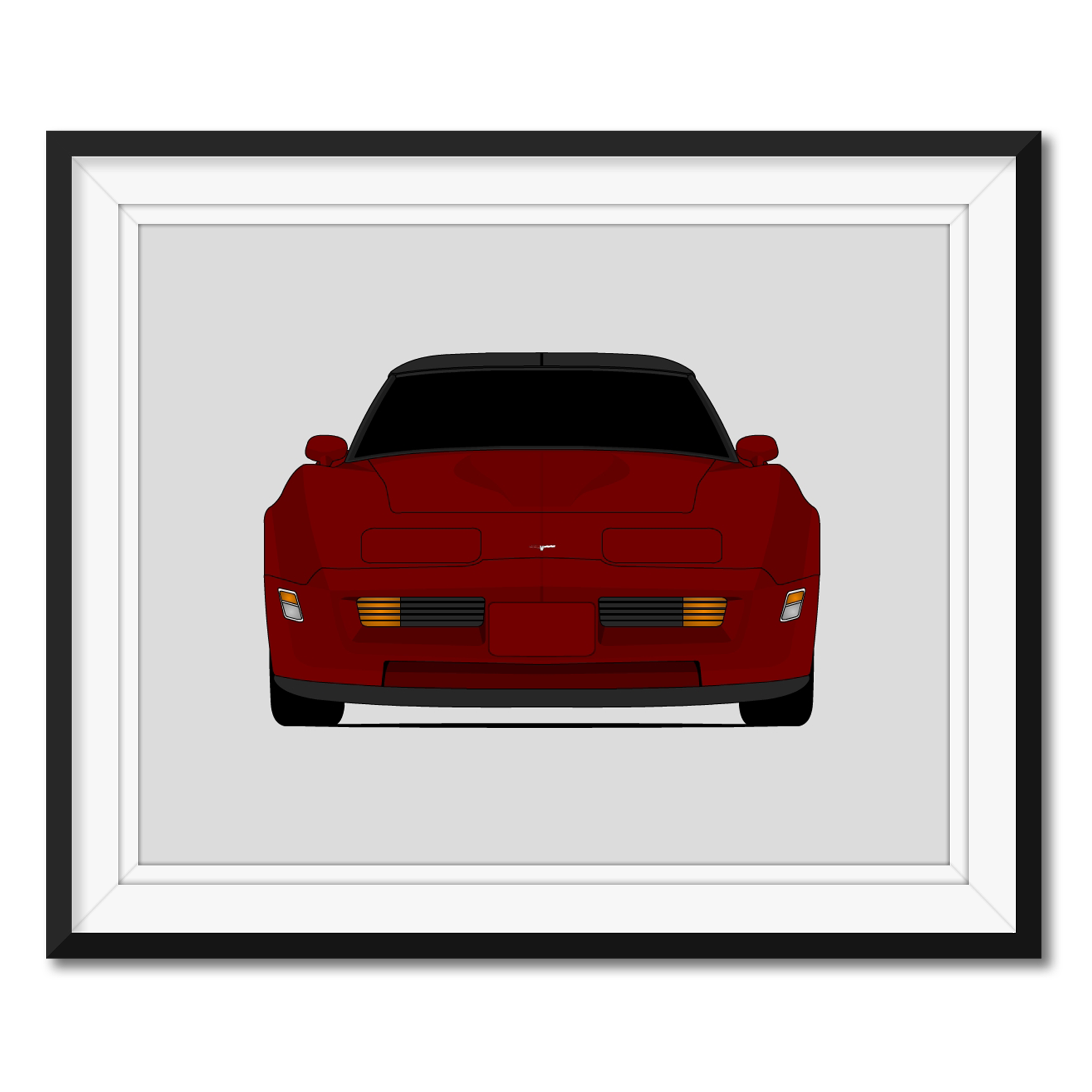 Chevy Corvette C3 (1980-1982) Gen 3 Poster