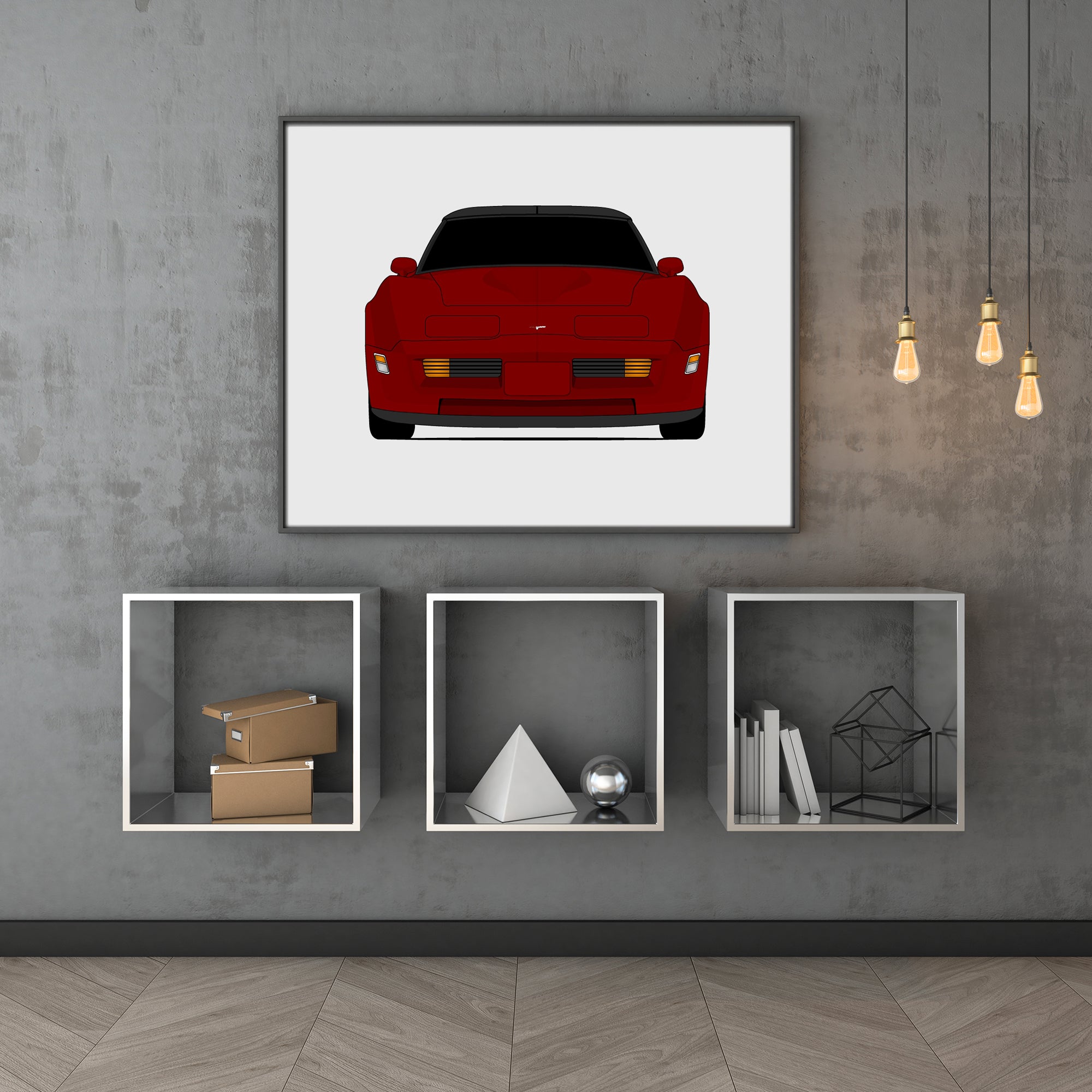 Chevy Corvette C3 (1980-1982) Gen 3 Poster
