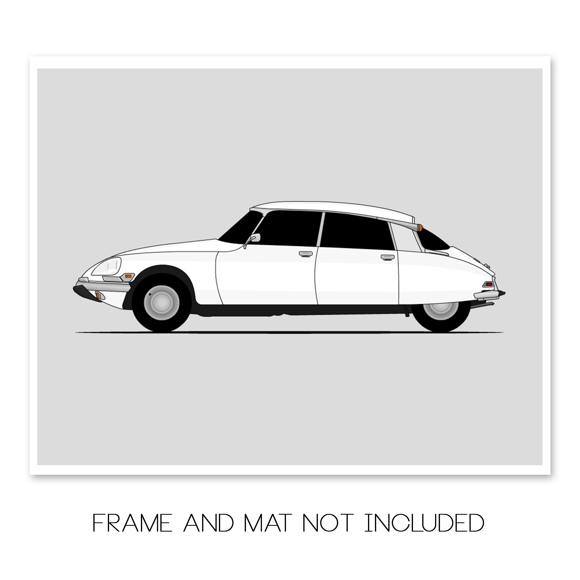 Citroen DS (1968-1975) (Side Profile) Poster