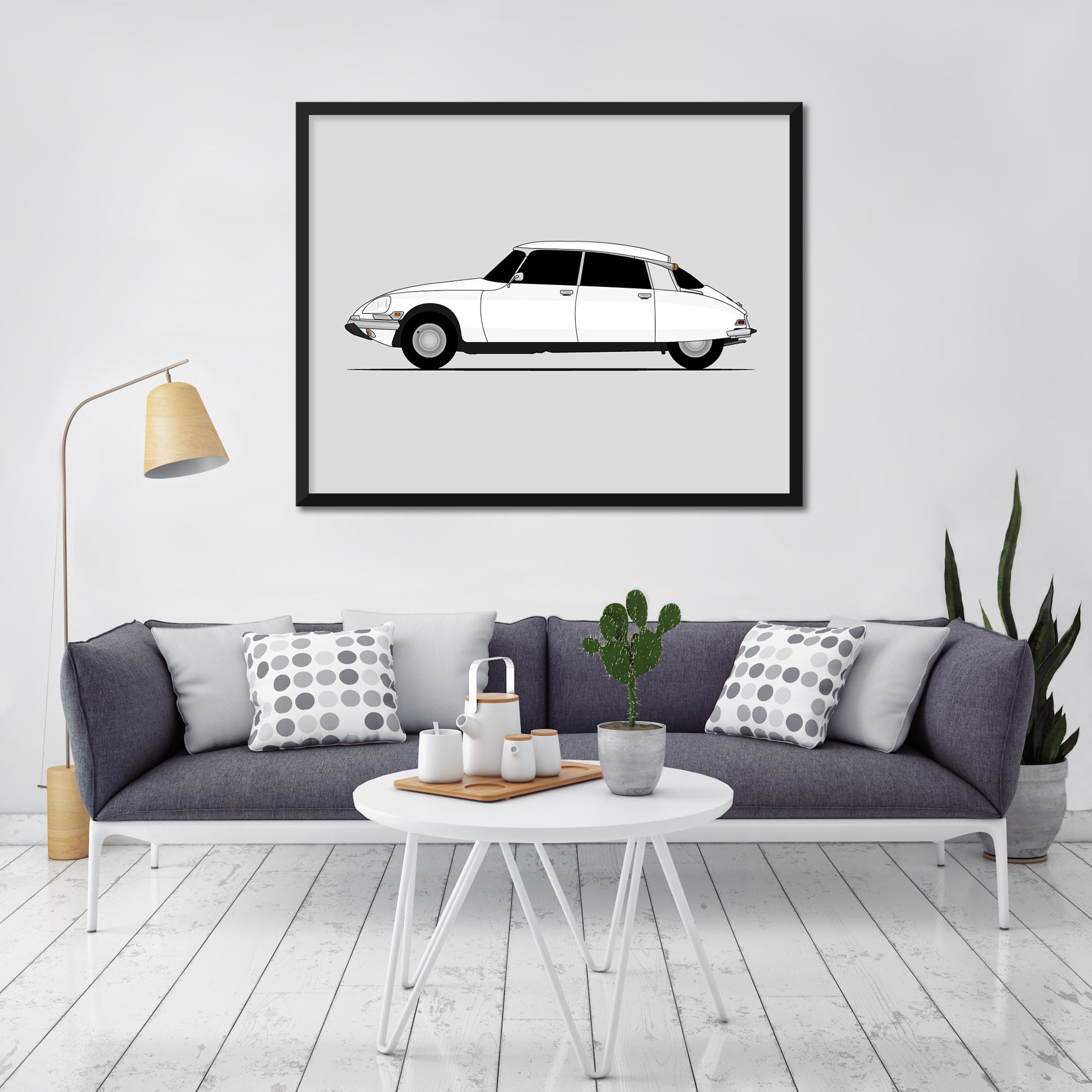 Citroen DS (1968-1975) (Side Profile) Poster