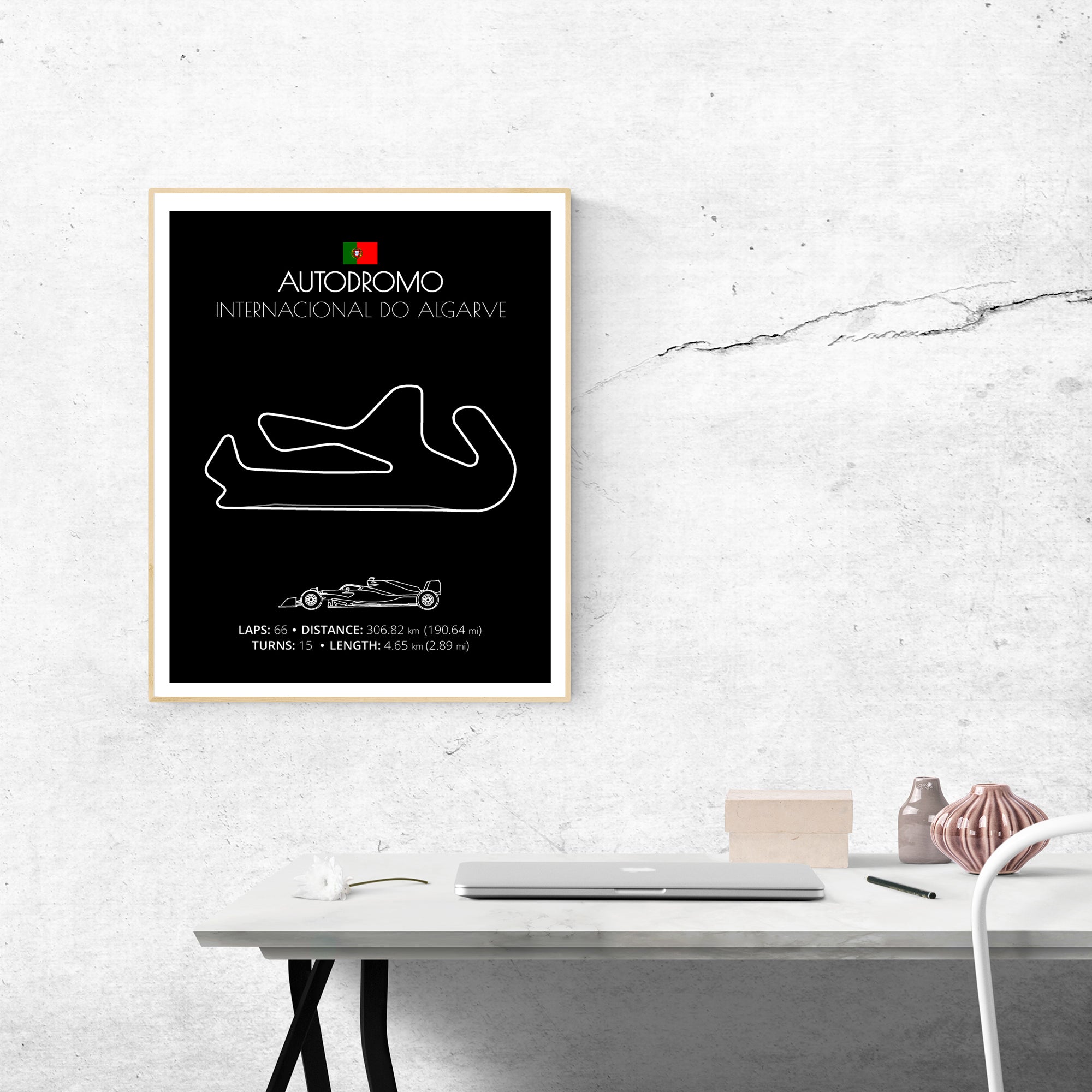 Autodromo Internacional Do Algarve (Portugal) F1 Formula 1 Race Track Poster