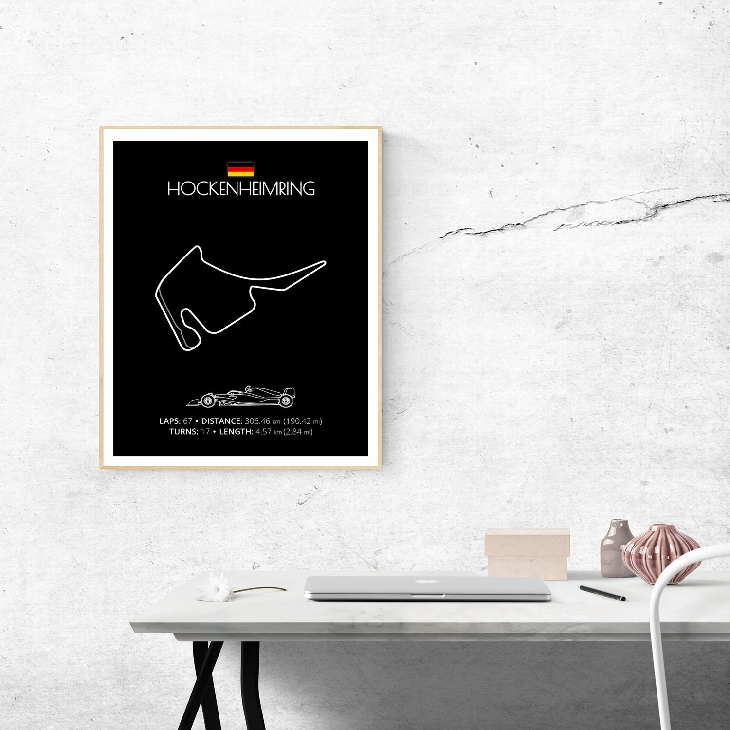 Hockenheimring (Germany) F1 Formula 1 Race Track Poster