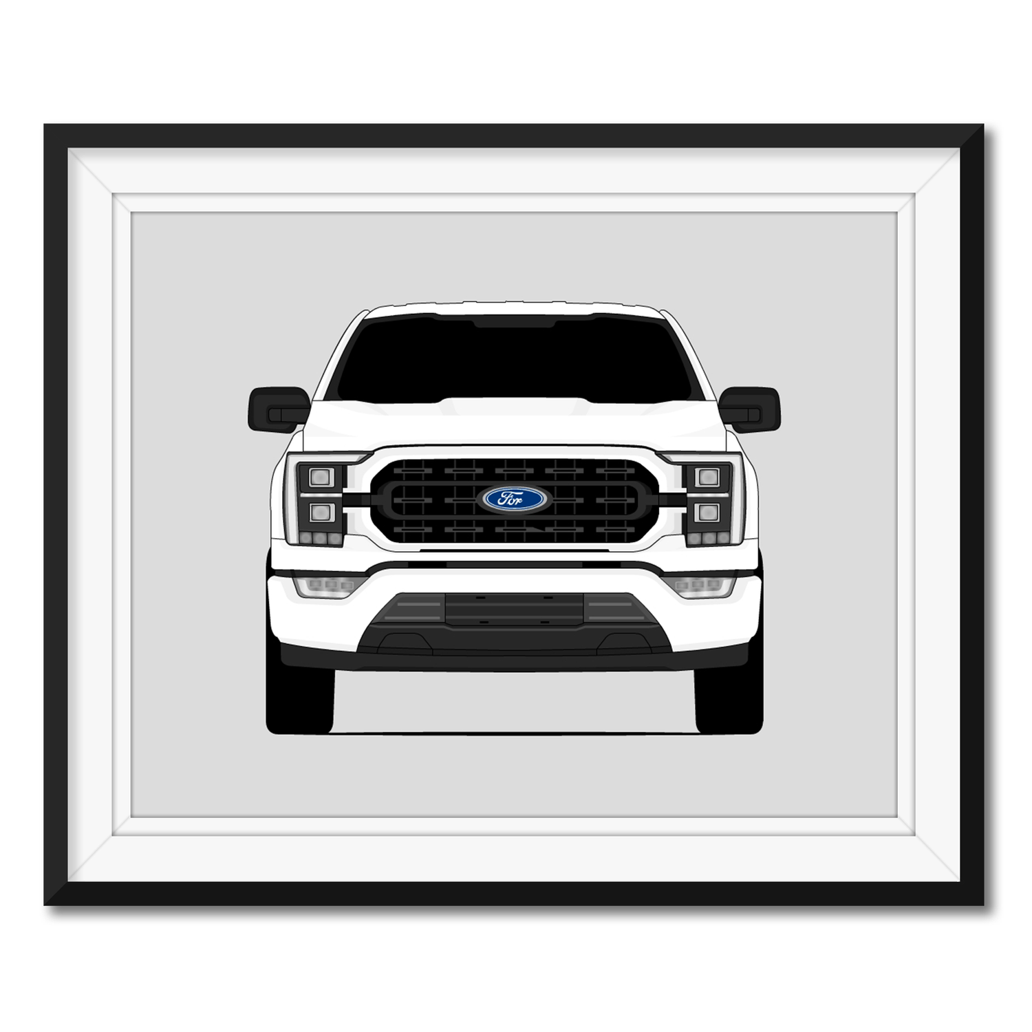 Ford F-150 XL (2021-2023) Gen 14 Poster