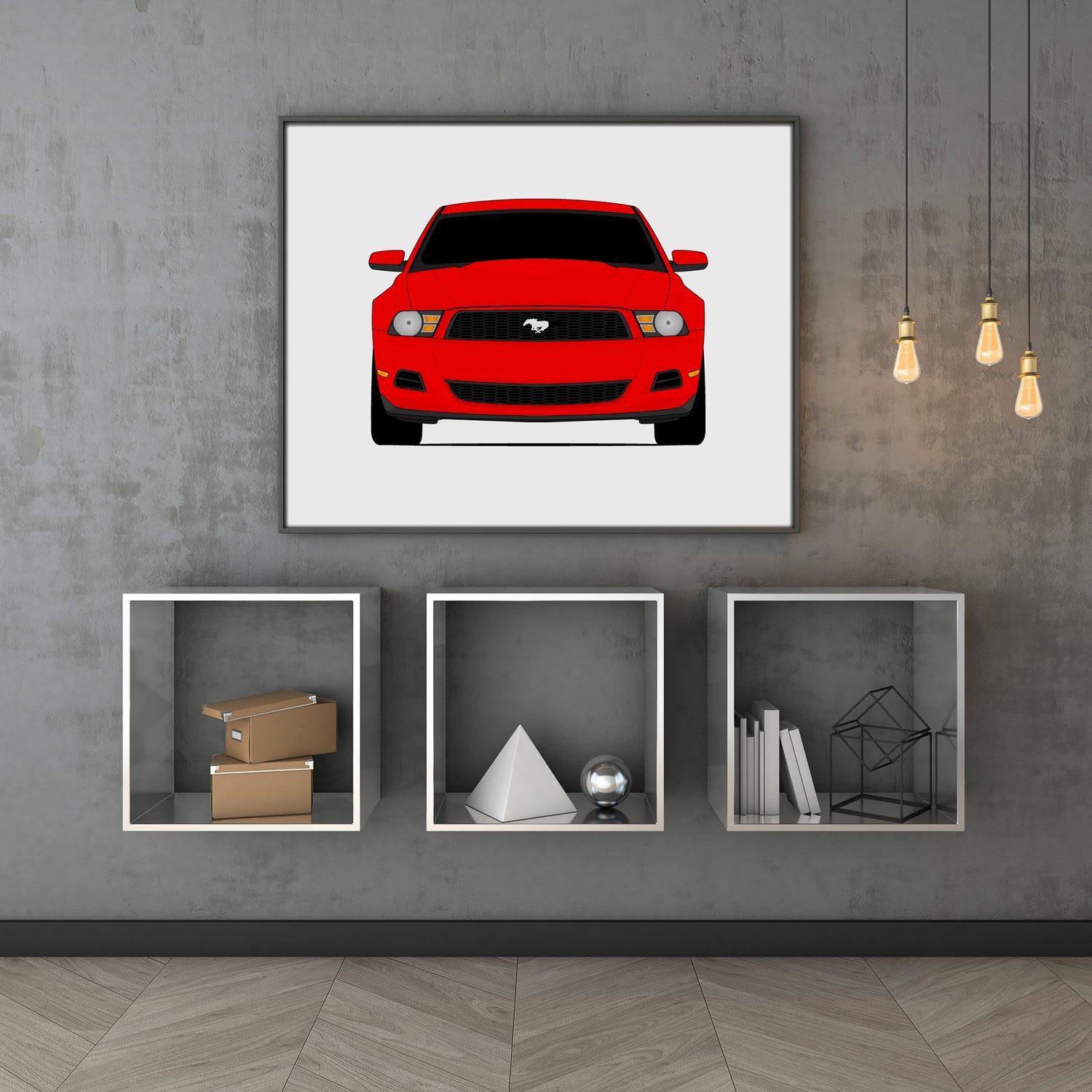 Ford Mustang V6 (2010-2012) S197 Poster