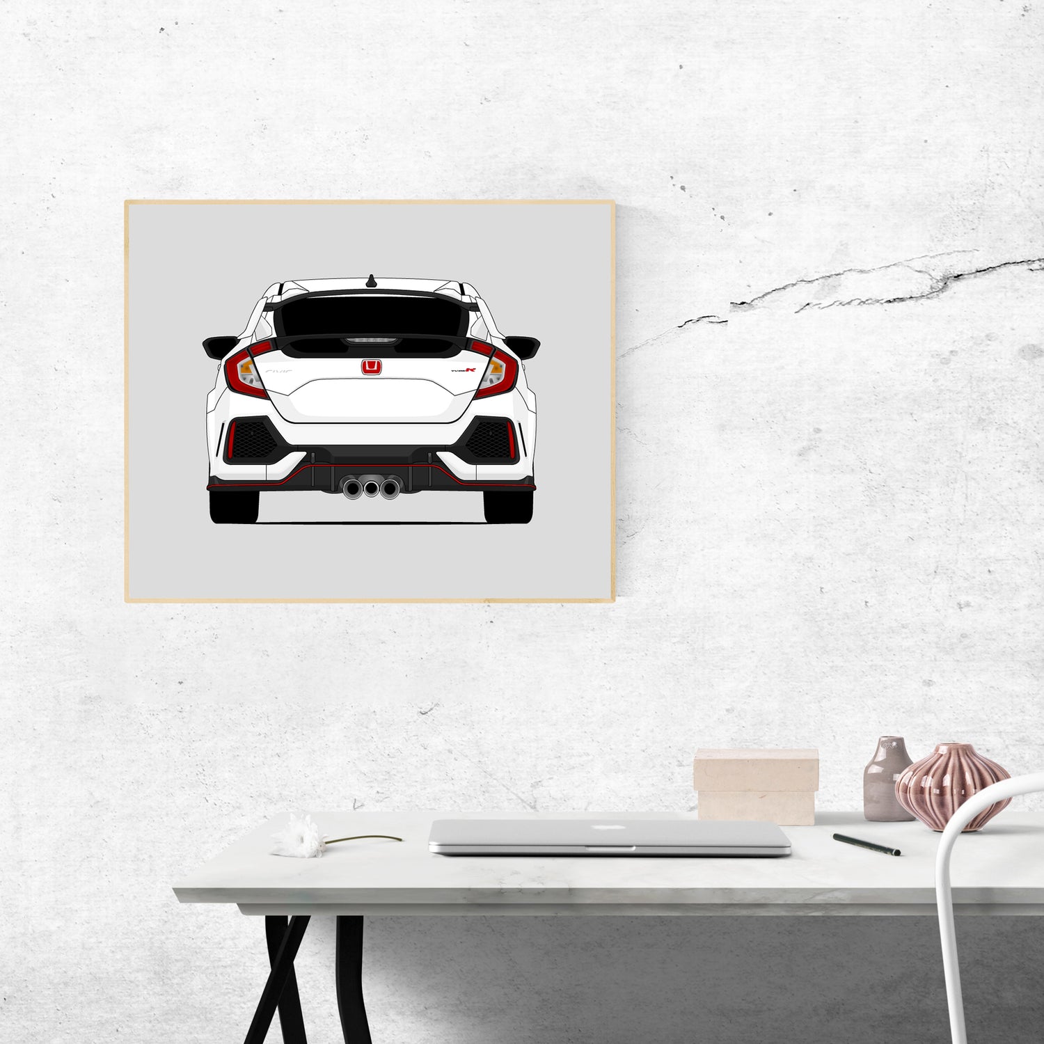 Honda Civic Type R FK8 (2017-2021) Gen 6 (Rear) Poster