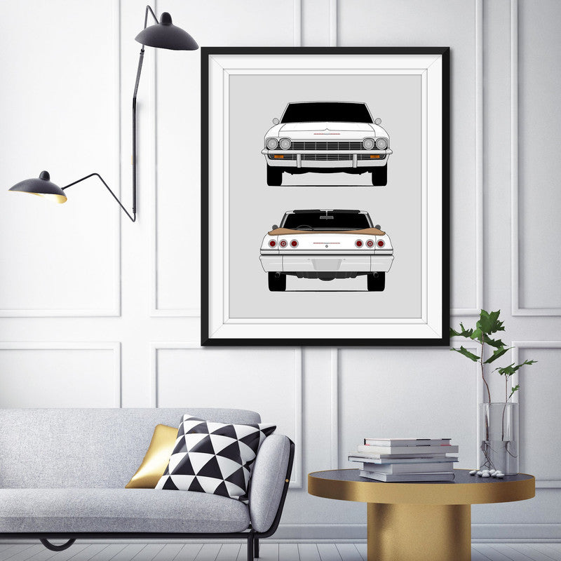 Chevy Impala Convertible (1965) (Front and Rear) Poster