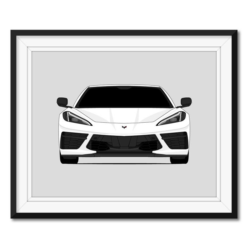 Chevy Corvette Stingray Convertible C8 (2020-Present) Poster