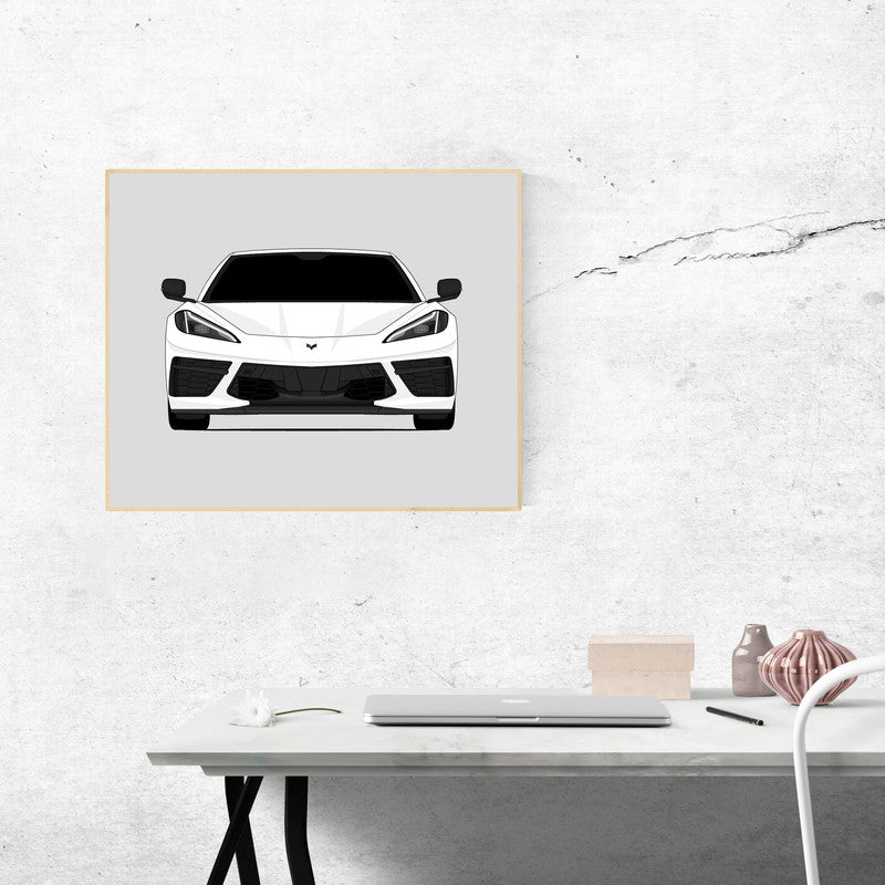 Chevy Corvette Stingray Convertible C8 (2020-Present) Poster