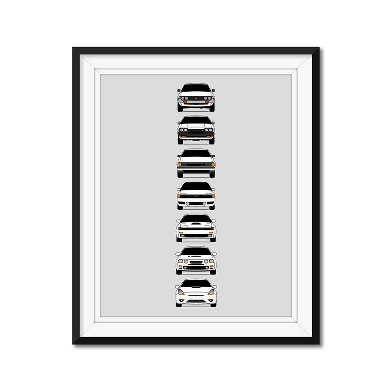 Customizable Version: Toyota Celica Generations