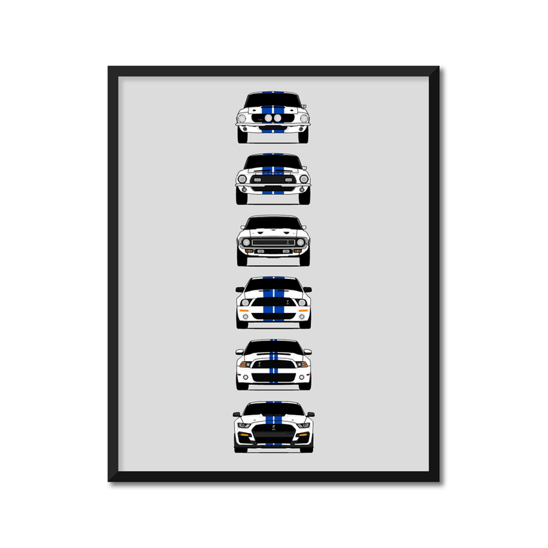Customizable Version: Shelby GT500 Mustang Generations (Ford)