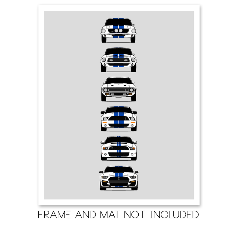 Customizable Version: Shelby GT500 Mustang Generations (Ford)