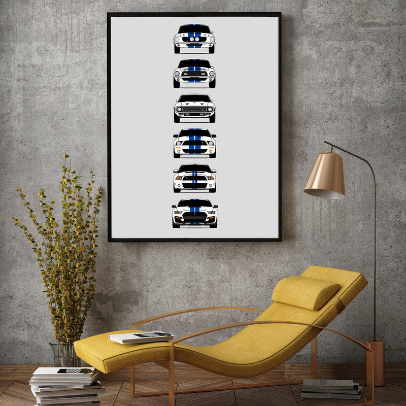 Customizable Version: Shelby GT500 Mustang Generations (Ford)