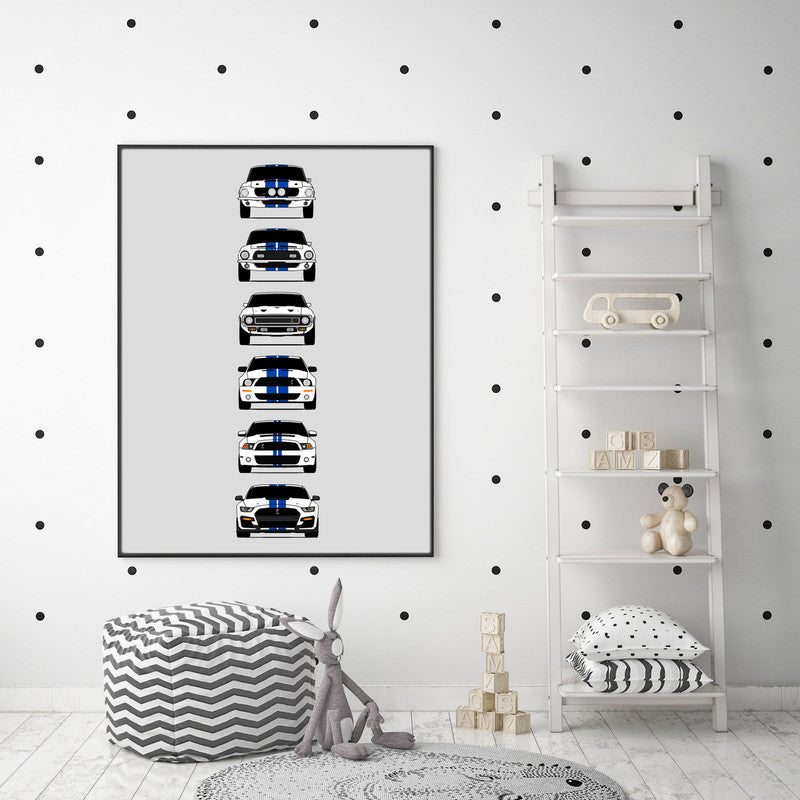 Customizable Version: Shelby GT500 Mustang Generations (Ford)