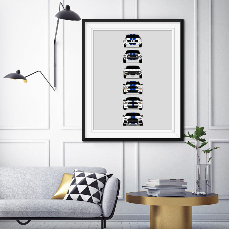 Customizable Version: Shelby GT500 Mustang Generations (Ford)