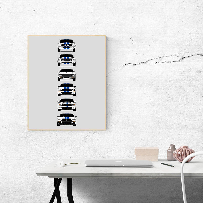 Customizable Version: Shelby GT500 Mustang Generations (Ford)