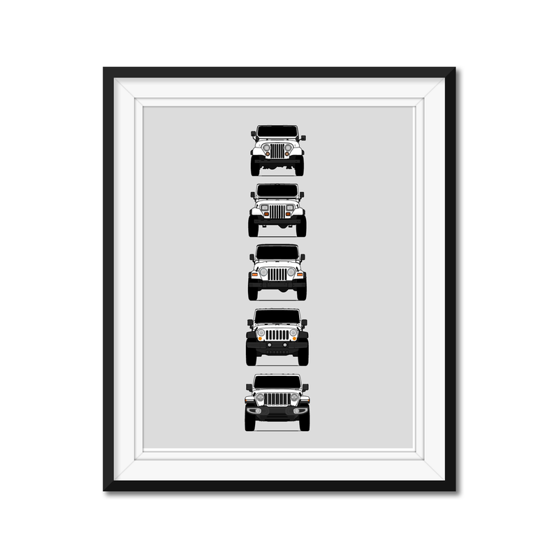 Customizable Version: Jeep Wrangler Generations