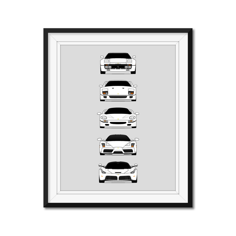 Customizable Version: Ferrari Halo Car Generations