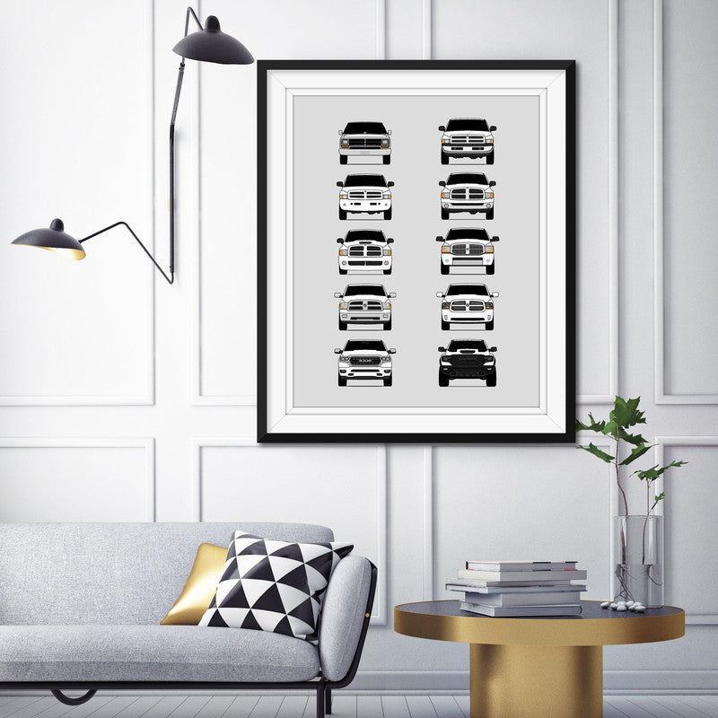 Customizable Version: Dodge Ram Pickup Truck Generations