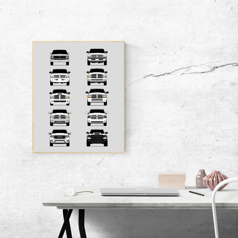 Customizable Version: Dodge Ram Pickup Truck Generations