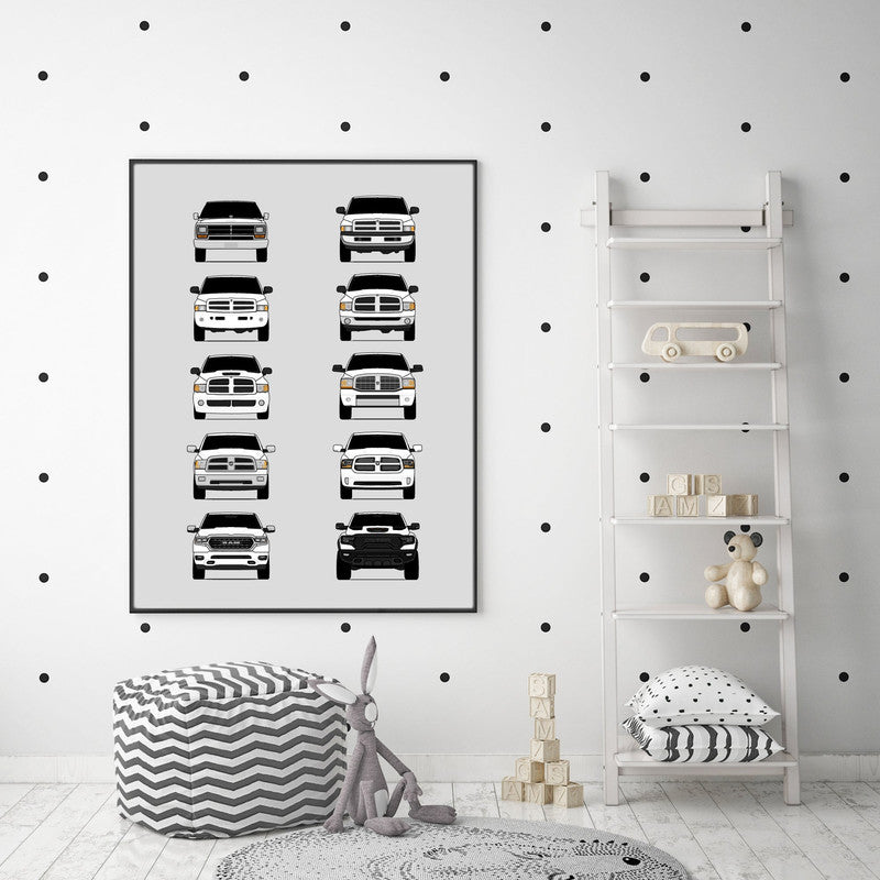 Customizable Version: Dodge Ram Pickup Truck Generations