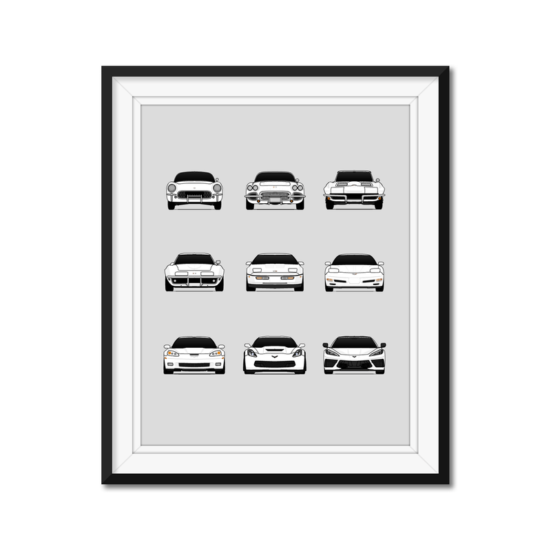 Customizable Version: Chevy Corvette Generations