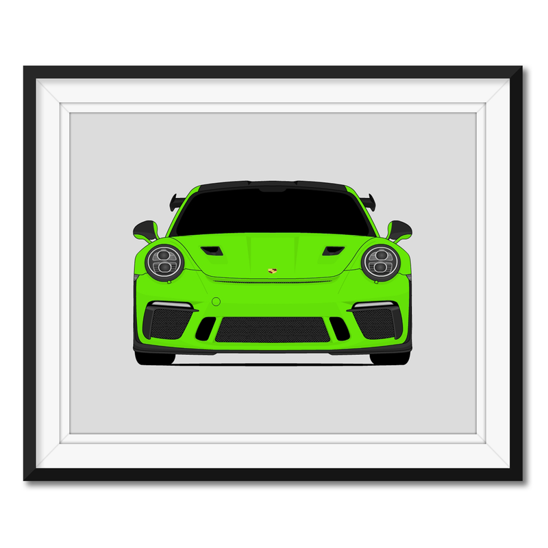 Porsche 911 GT3 RS (2018-2019) 991.2 Poster