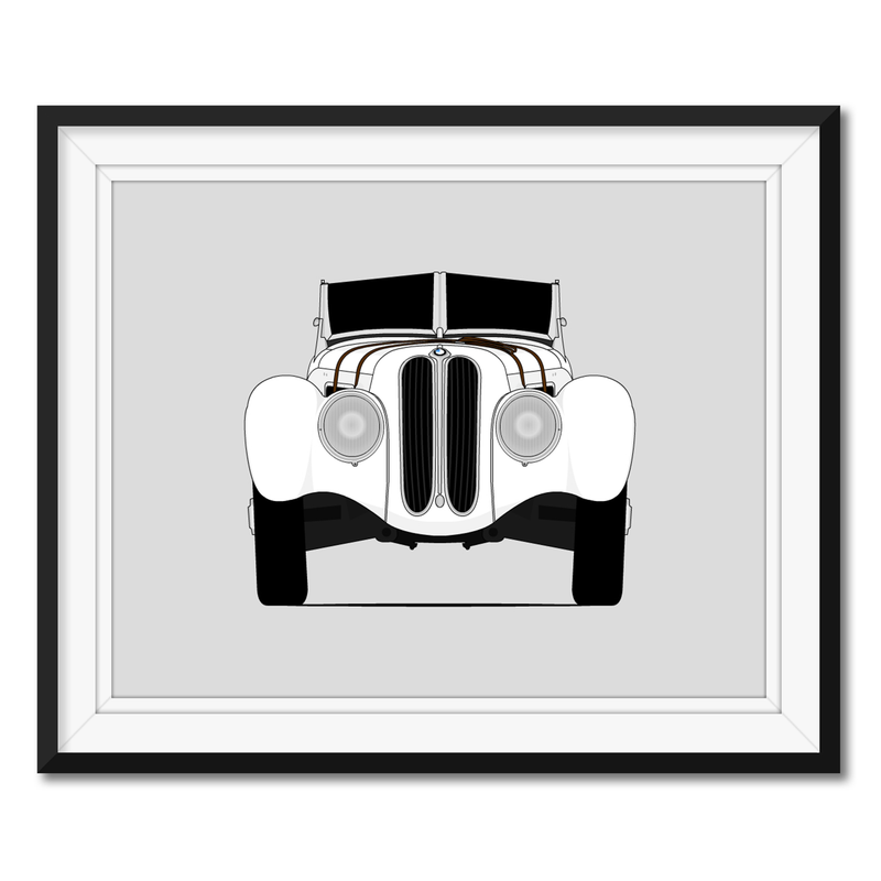 BMW 328 Roadster (1936-1940) Poster