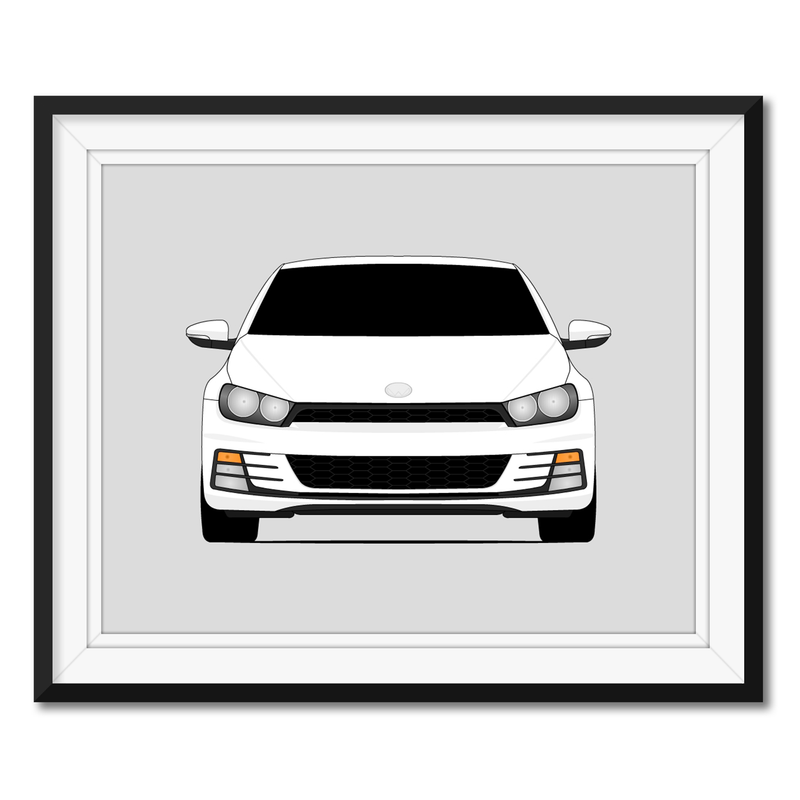 Volkswagen Scirocco (2014-2017) MK3 3rd Generation Facelift Poster