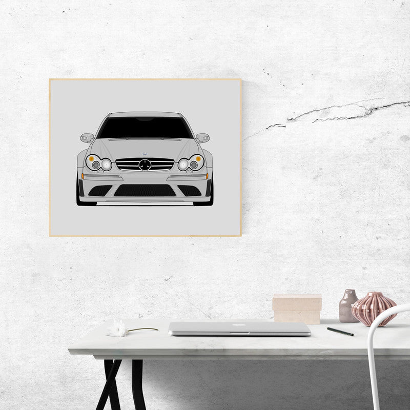 Mercedes-Benz CLK 63 (2007-2009) Black Series C209 Poster