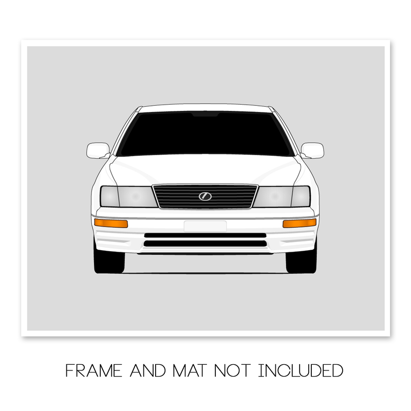 Lexus LS400 (1990-1994) XF10 Poster