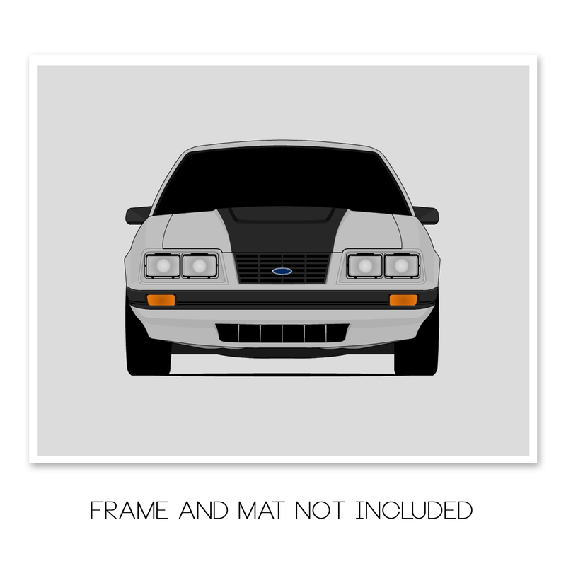 Ford Mustang GT (1983-1984) Fox Body Poster