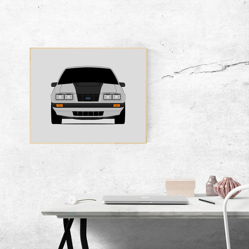 Ford Mustang GT (1983-1984) Fox Body Poster