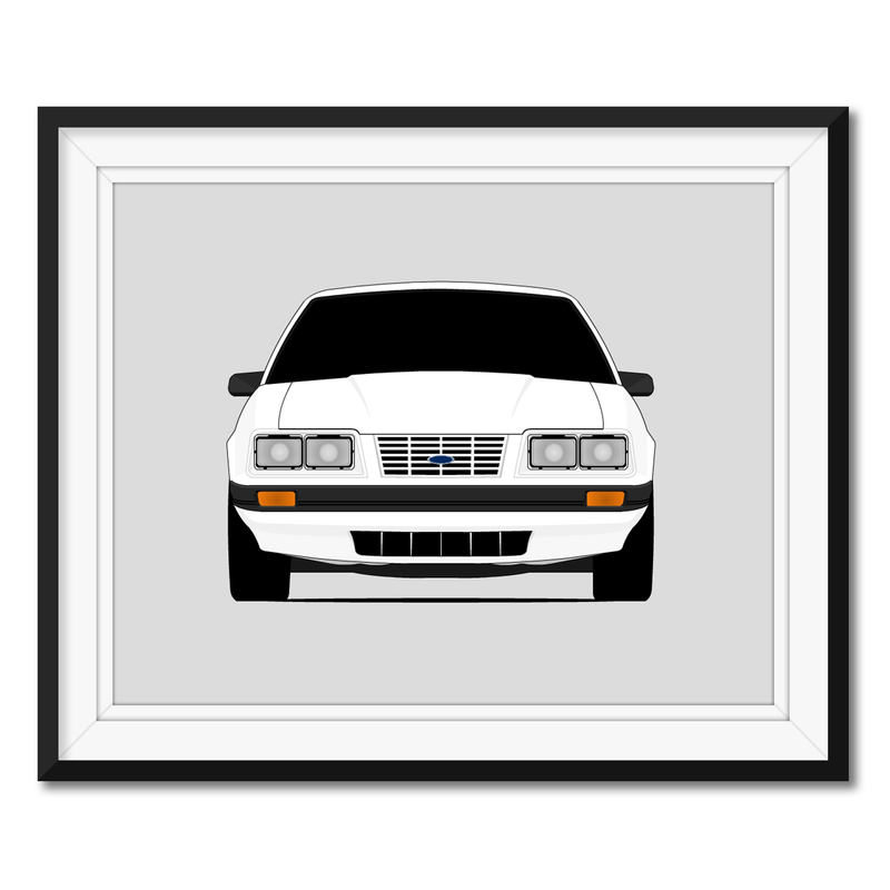 Ford Mustang (1983-1984) Fox Body Poster