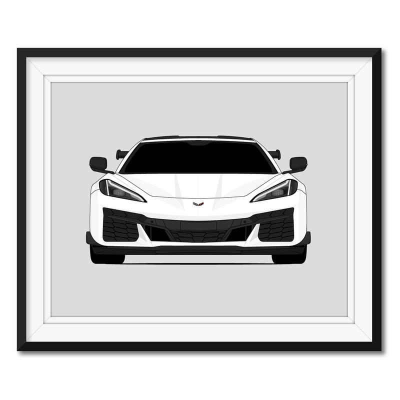 Chevy Corvette Z06 with Carbon Fiber Package C8 (2023-Present) Poster