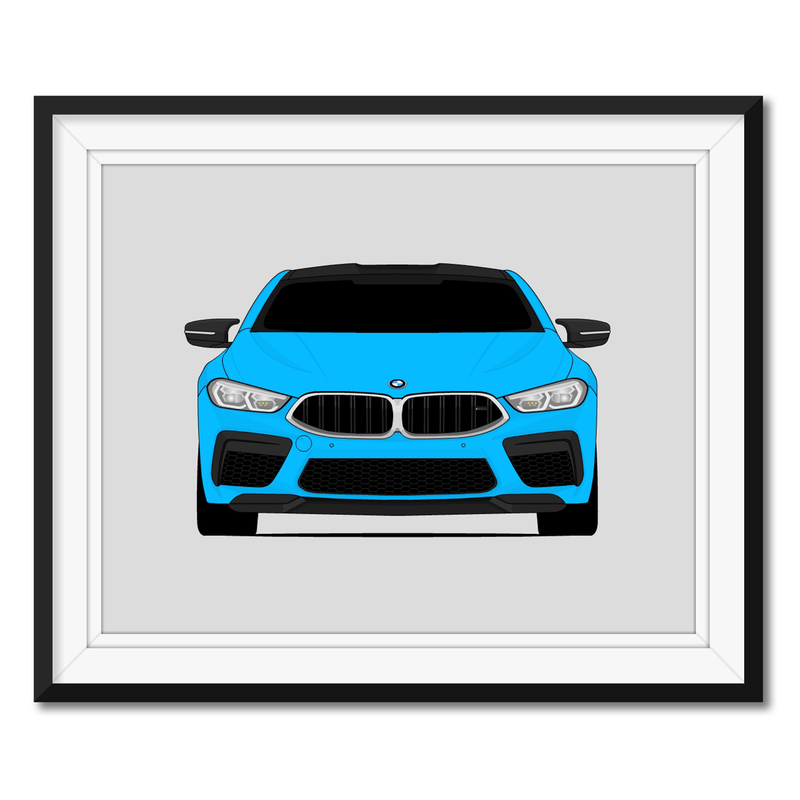 BMW M8 (2019-Present) F91 F92 F93 Poster