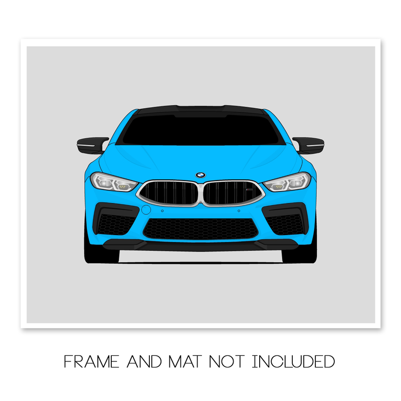 BMW M8 (2019-Present) F91 F92 F93 Poster