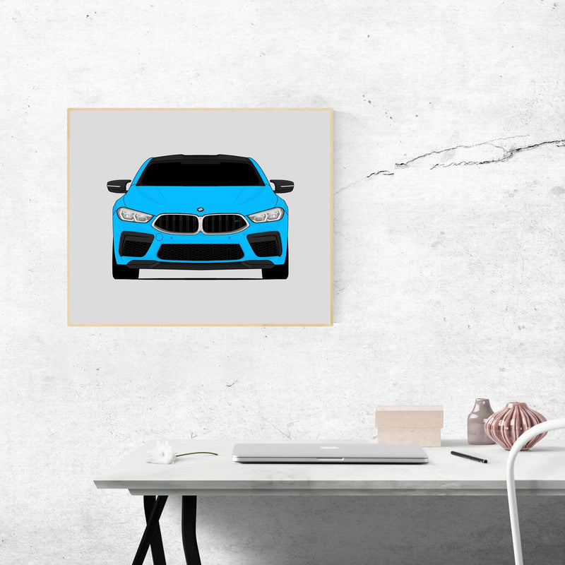 BMW M8 (2019-Present) F91 F92 F93 Poster