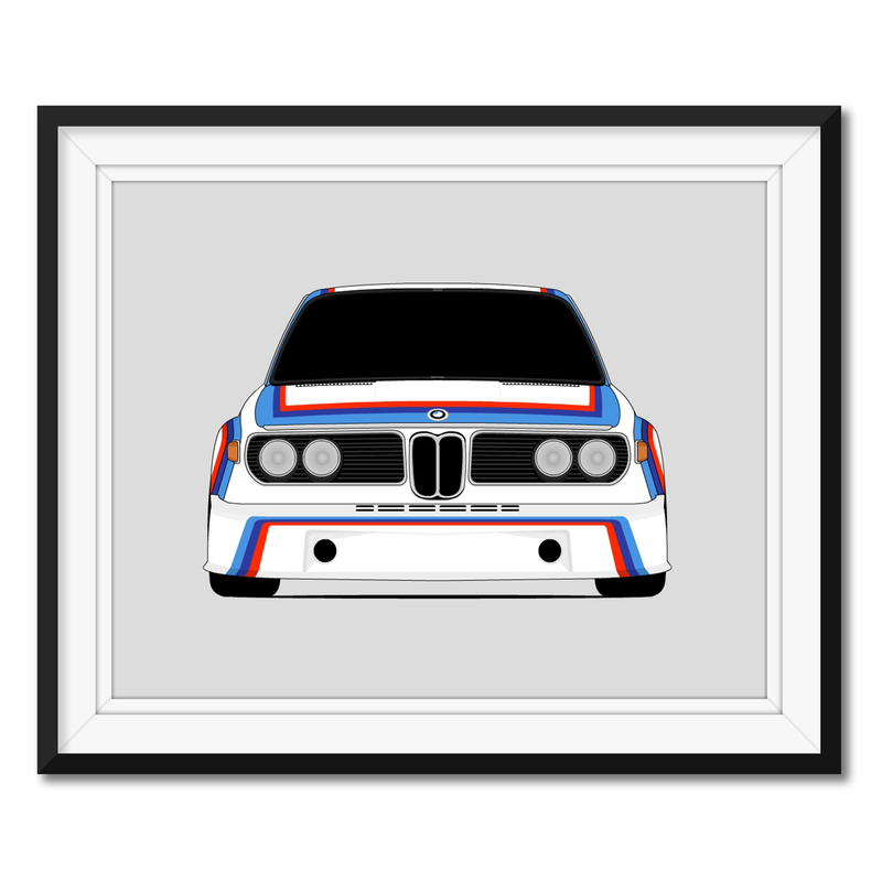 BMW 3.0 CSL Race Car (1973-1975) Batmobile Poster
