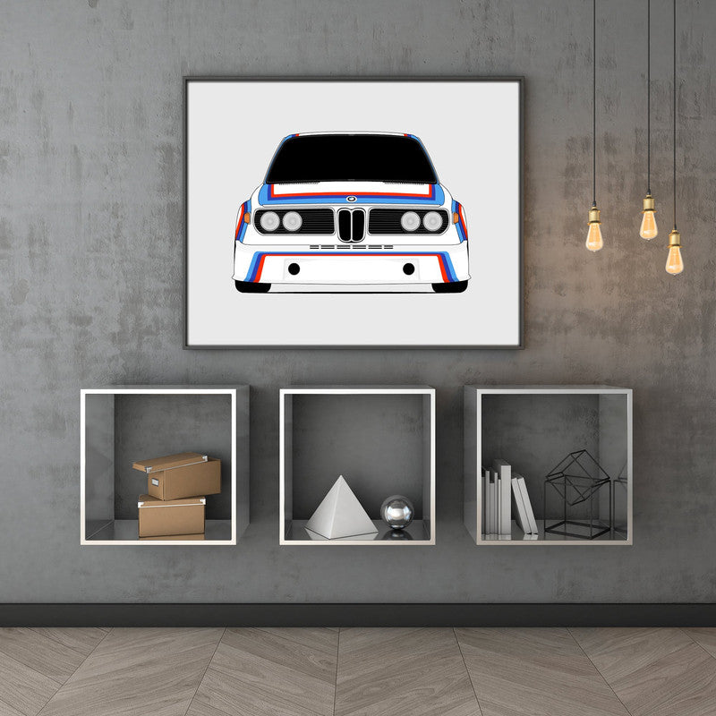 BMW 3.0 CSL Race Car (1973-1975) Batmobile Poster