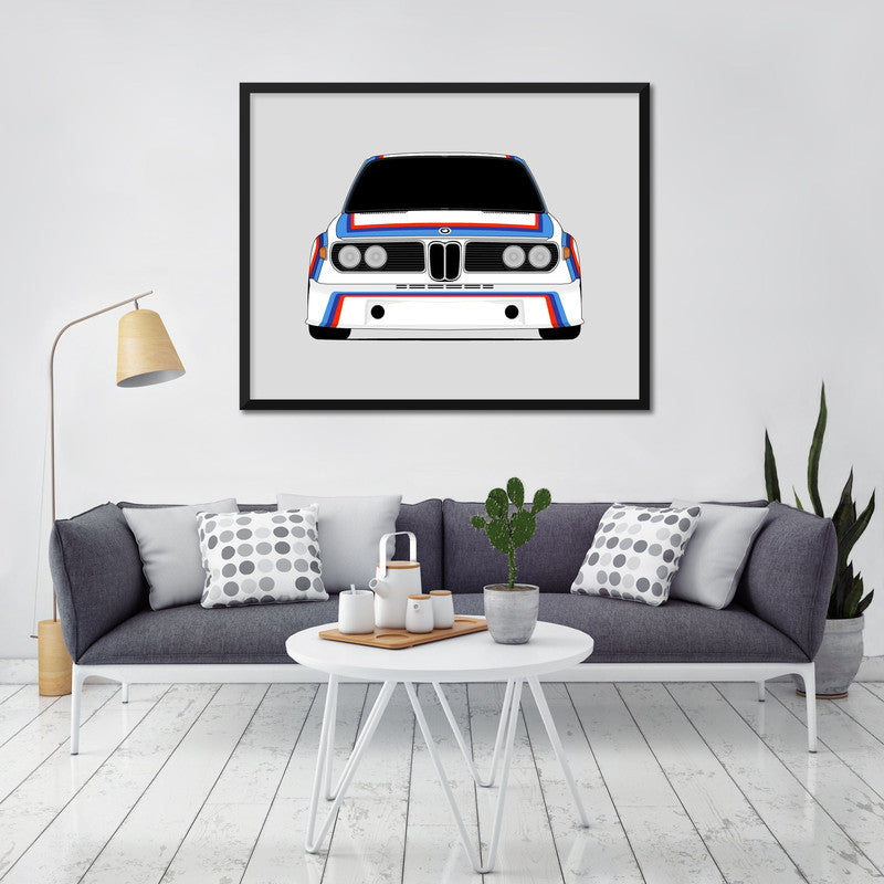 BMW 3.0 CSL Race Car (1973-1975) Batmobile Poster
