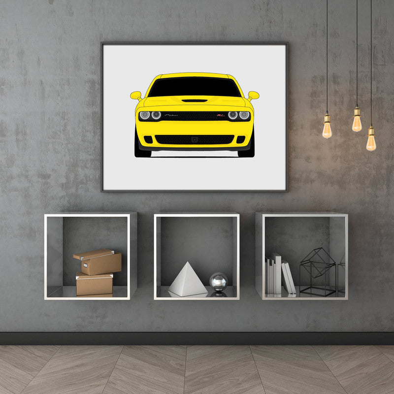 Dodge Challenger R/T with Hellcat Bumper (2015-2023) Gen 3 Poster