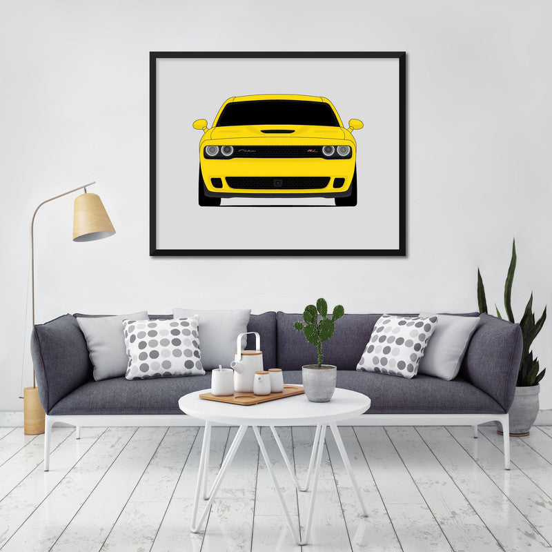 Dodge Challenger R/T with Hellcat Bumper (2015-2023) Gen 3 Poster