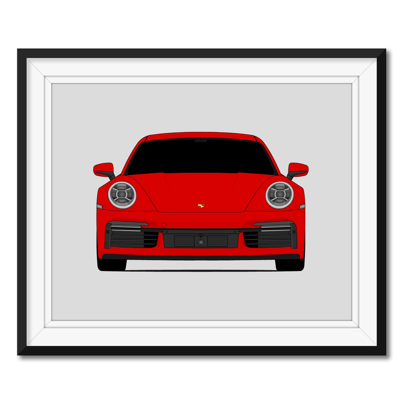 Porsche 911 Turbo (2021-Present) 992 Poster