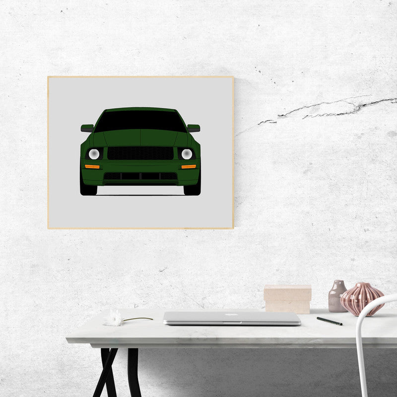 Ford Mustang Bullitt (2008-2009) S197 Poster