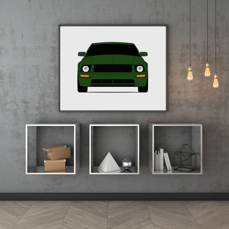 Ford Mustang Bullitt (2008-2009) S197 Poster