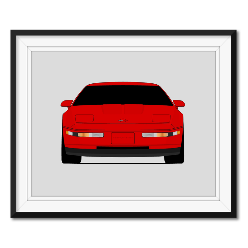 Chevy Corvette ZR1 C4 (1990-1995) Poster